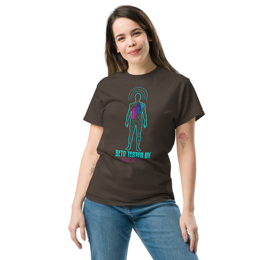 Beta Tested by Society – Dystopian Mind Control Unisex classic tee