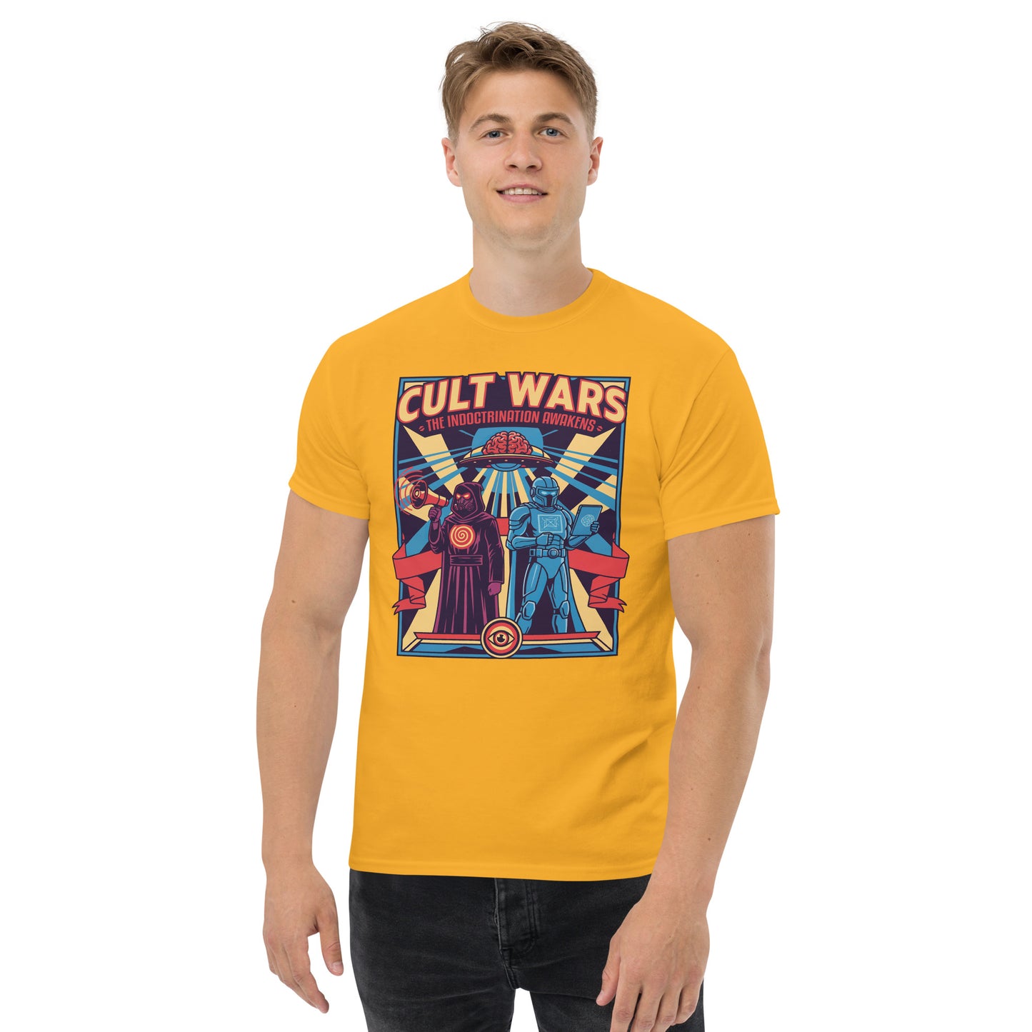 Cult Wars: The Indoctrination Awakens T-Shirt | Sci-Fi Parody Unisex Graphic Tee