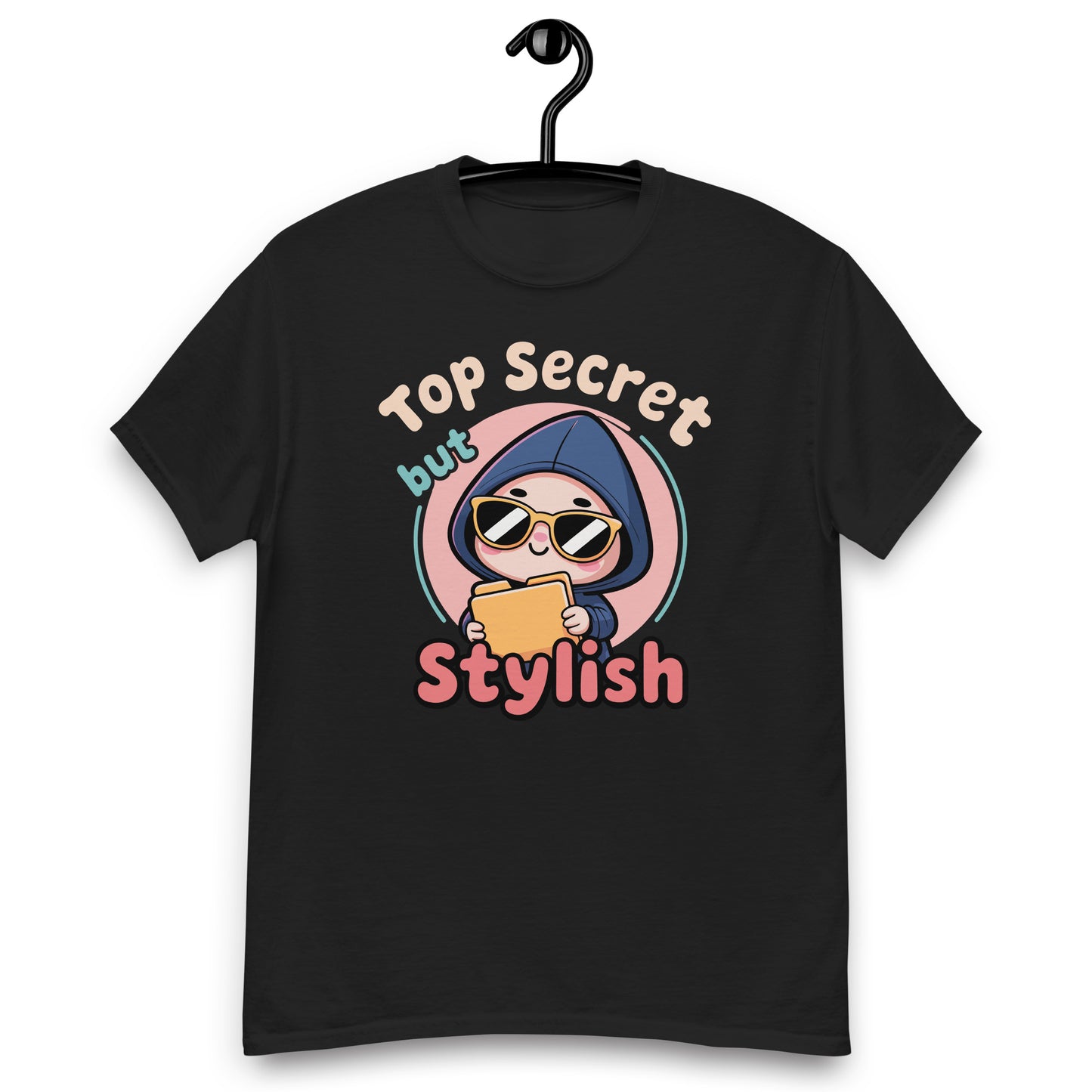 Top Secret but Stylish – Cute Spy Cartoon Unisex classic tee