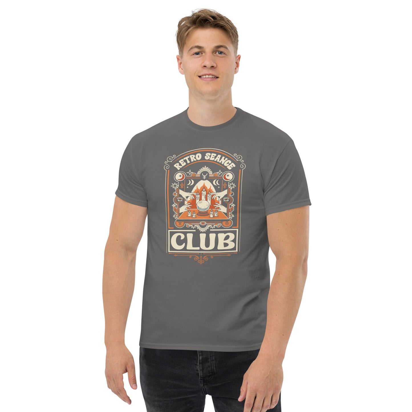 Retro Séance Club T-Shirt | Vintage Occult & Witchy Graphic Classic Unisex Tee