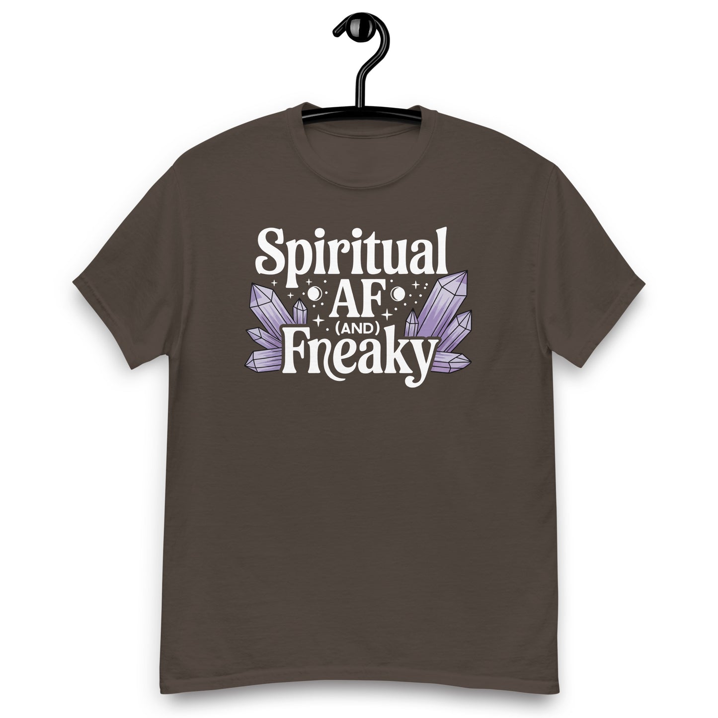 Spiritual AF (And Freaky) – Crystal Satire Unisex classic tee