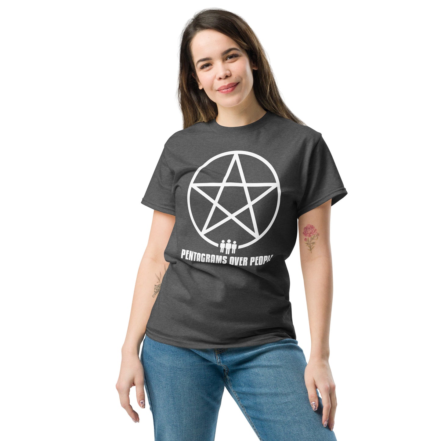 Pentagrams Over People Unisex classic tee