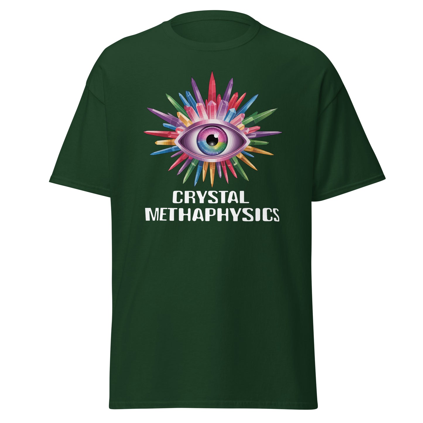 Crystal Methaphysics Spiritual & Cult Wellness Satire Unisex classic tee