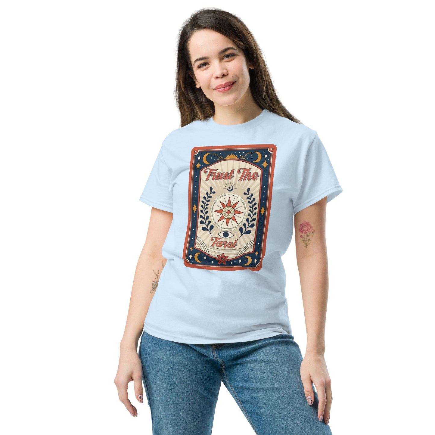 Trust The Tarot Card Graphic T-Shirt | Retro Occult Tee