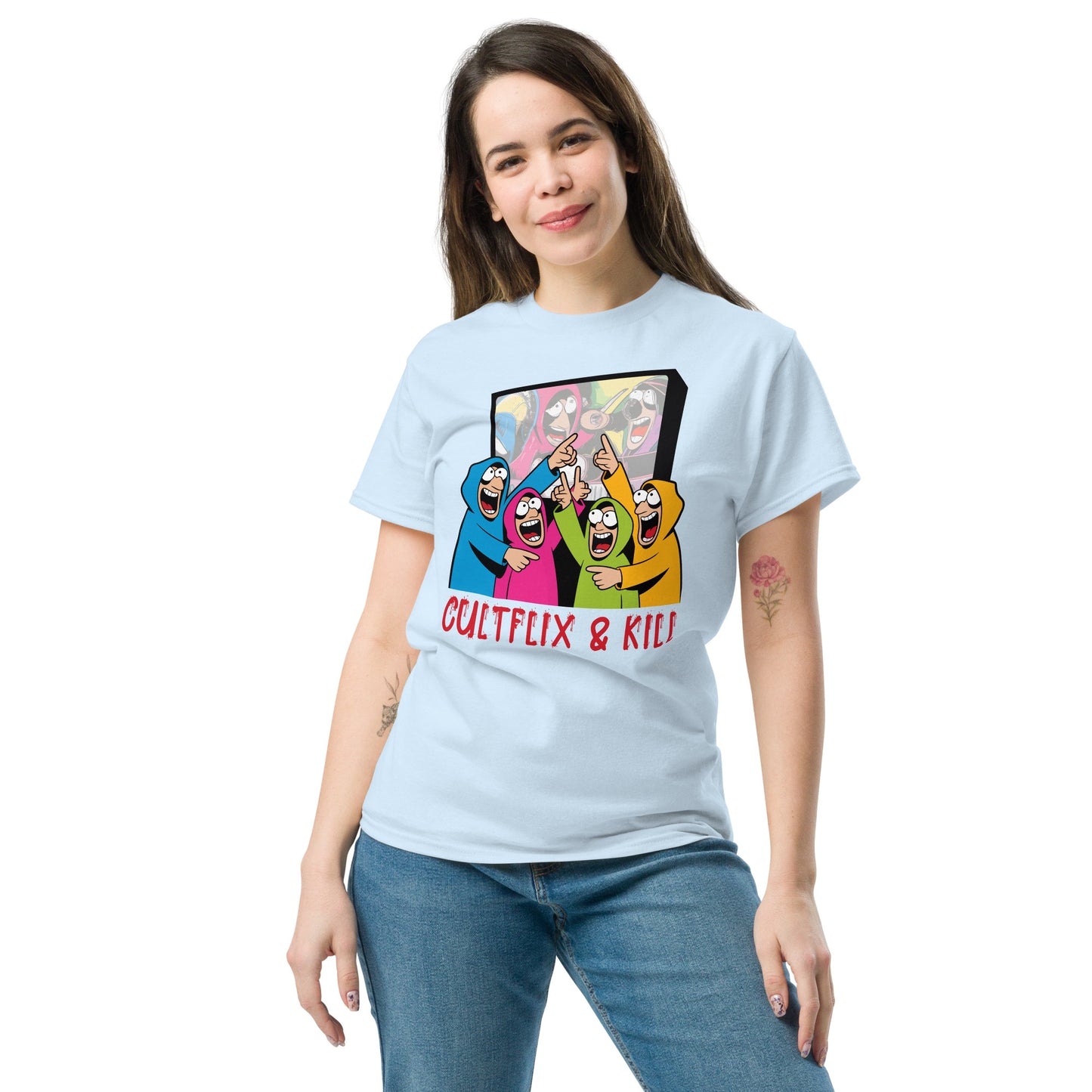Cultflix & Kill – Pop Culture Cult Mashup Parody TeeUnisex classic tee