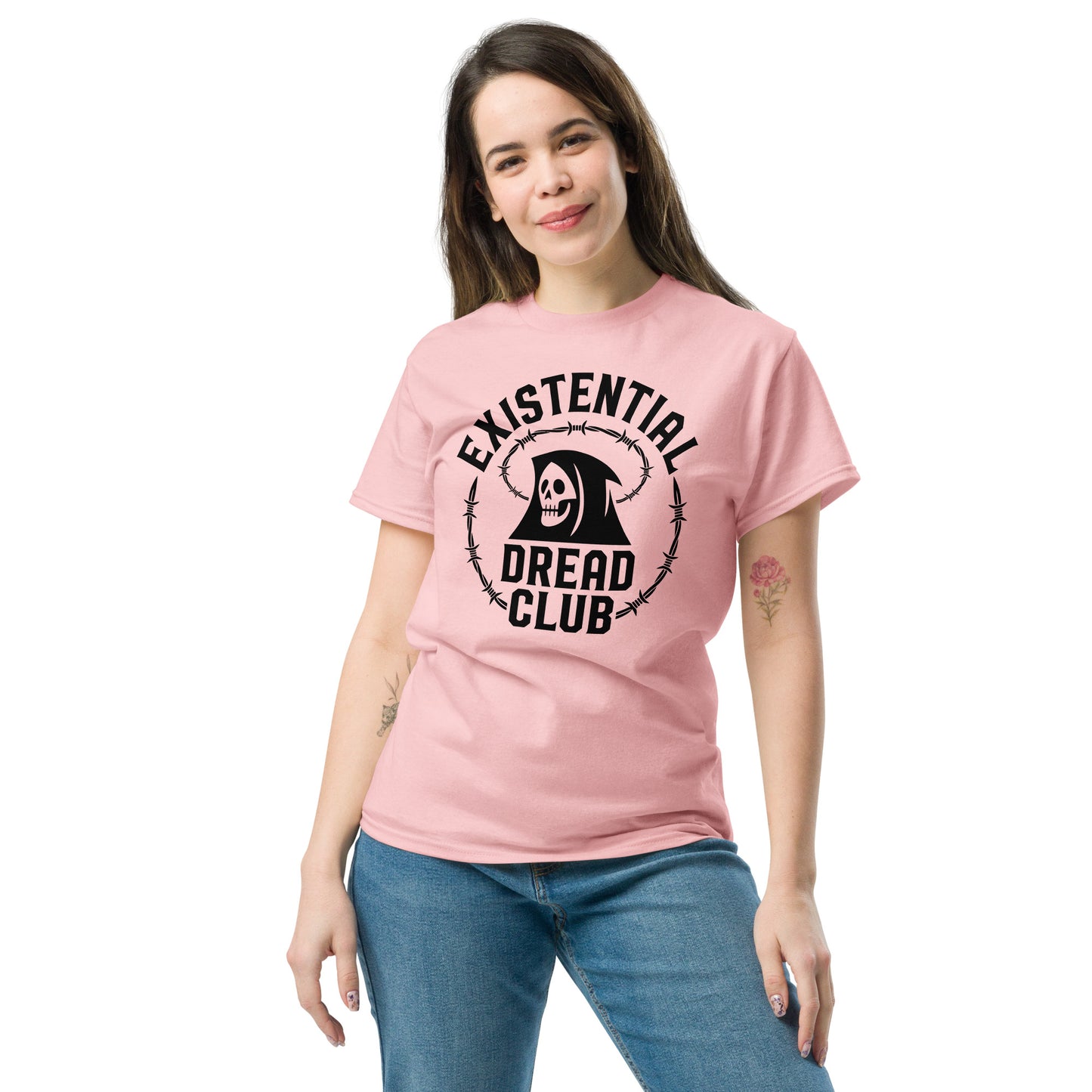 Existential Dread Club  Edgy & Rebellious Statements Unisex classic tee