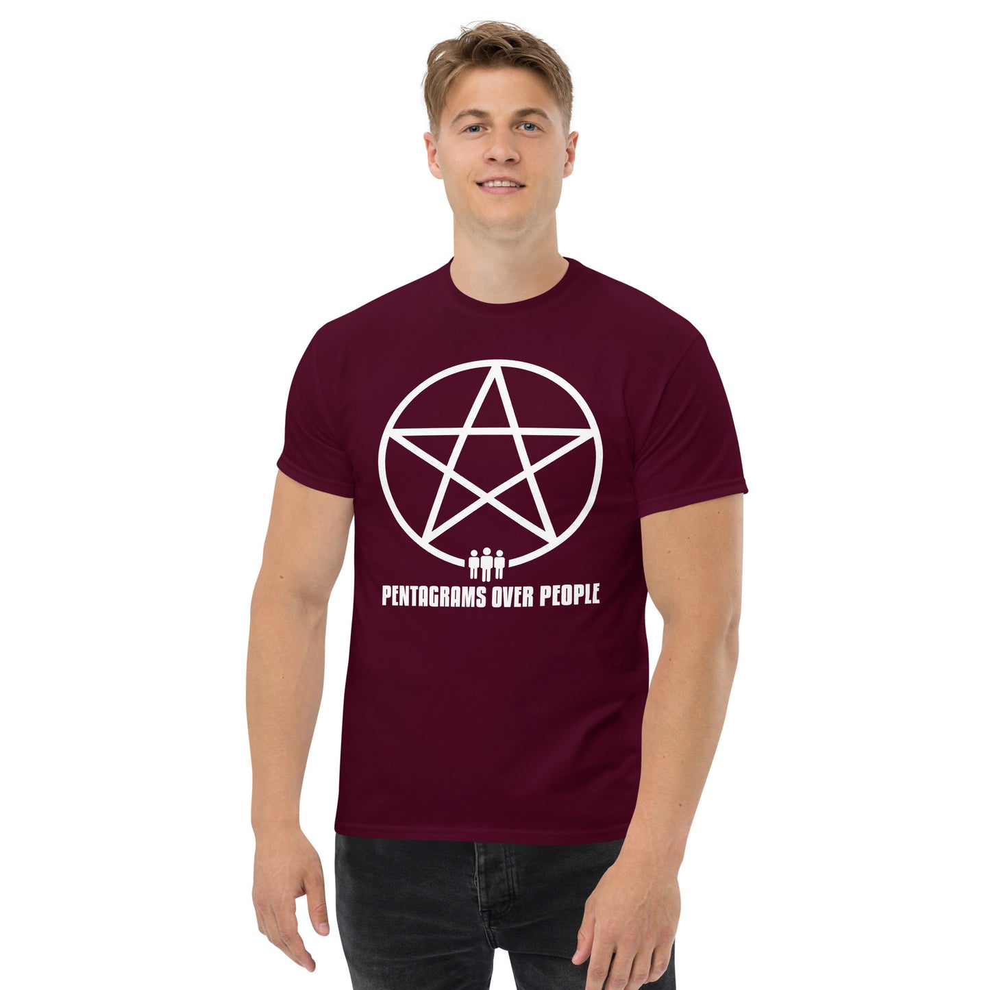 Pentagrams Over People Unisex classic tee