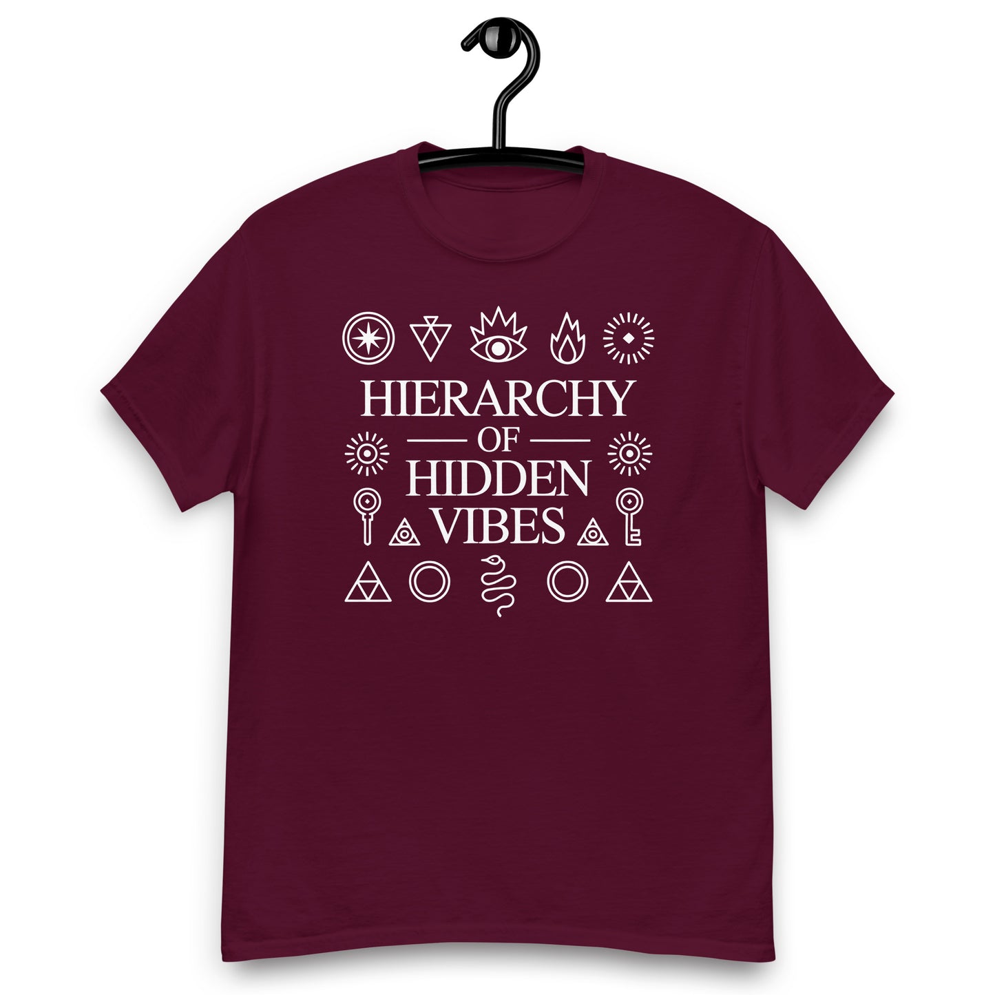 Hierarchy of Hidden Vibes Tee | Masonic All-Seeing Eye T-Shirt Unisex classic tee