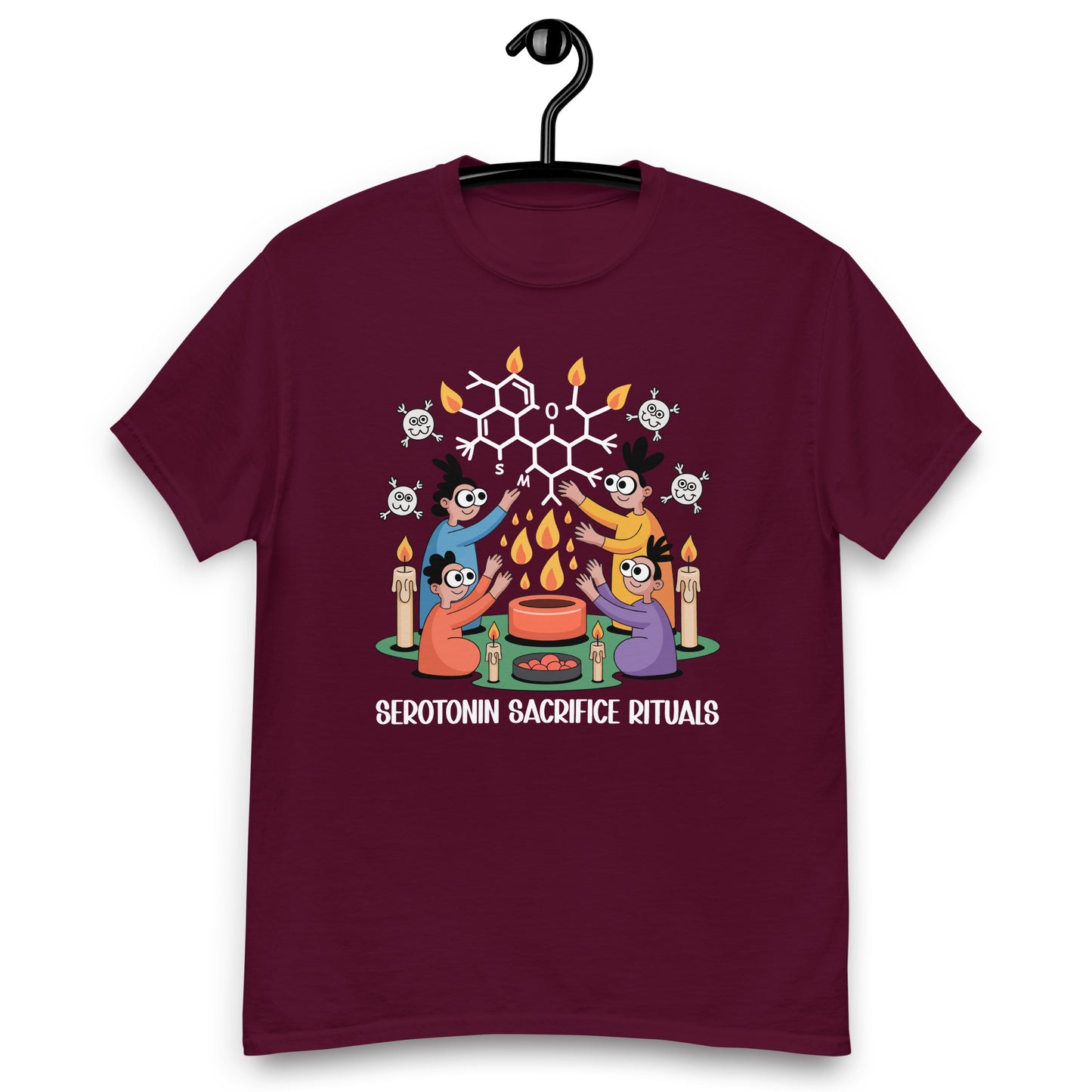 Serotonin Sacrifice Rituals  Spiritual & Cult Wellness Satire Unisex classic tee