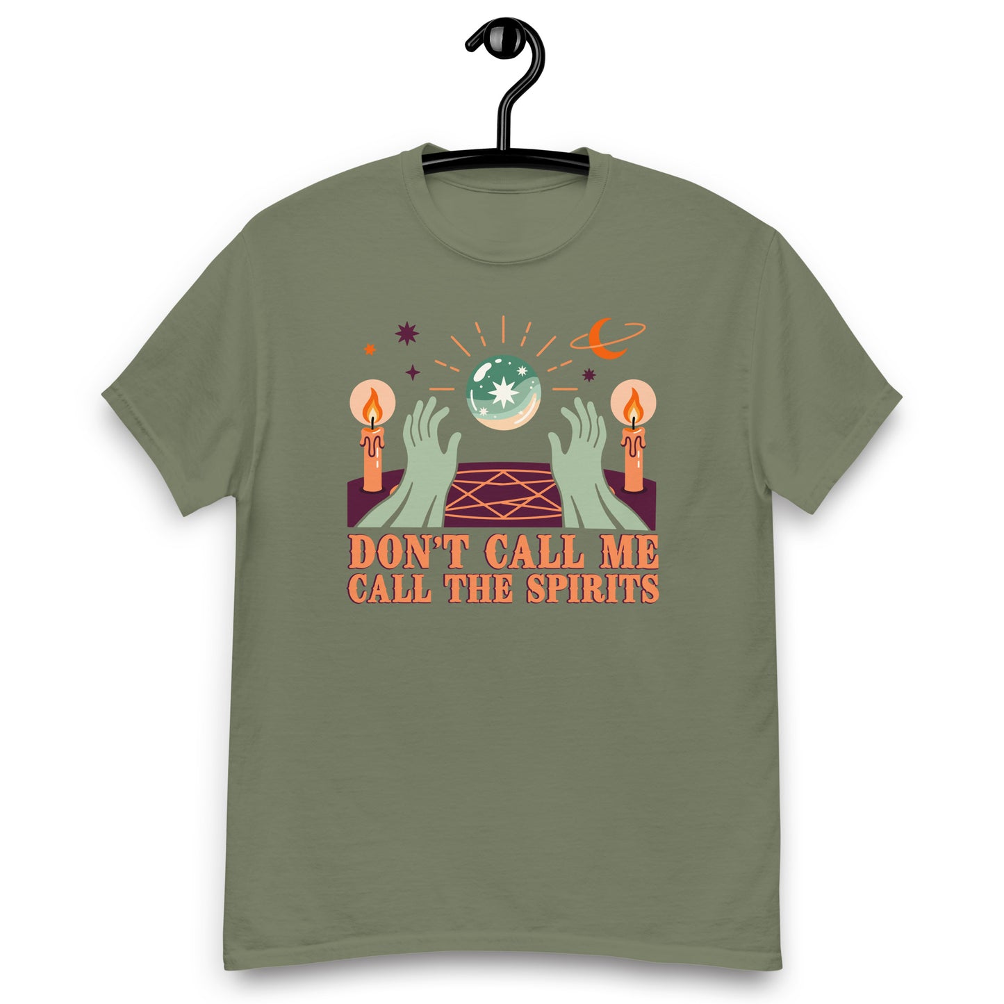 Don’t Call Me, Call the Spirits – Vintage Retro Cult Aesthetic Unisex classic tee