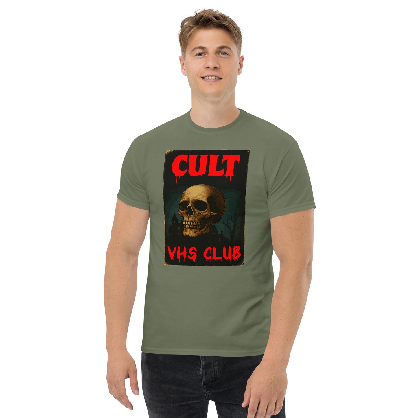 Cult VHS Club Retro Horror SkullT-Shirt Unisex classic tee