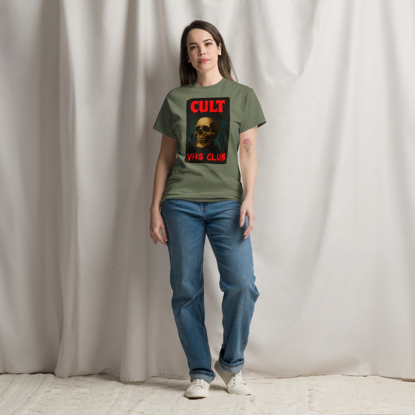 Cult VHS Club Retro Horror SkullT-Shirt Unisex classic tee