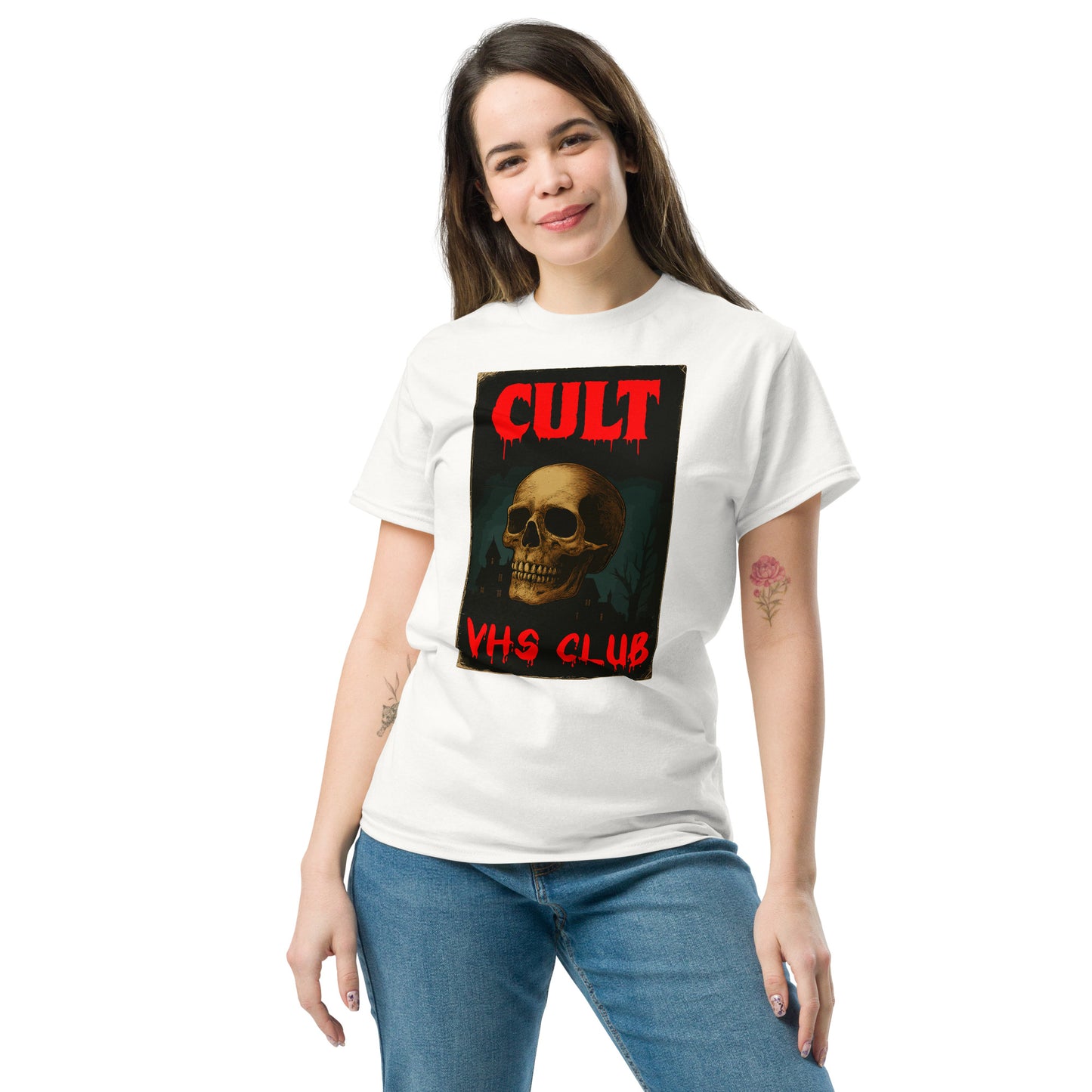 Cult VHS Club Retro Horror SkullT-Shirt Unisex classic tee